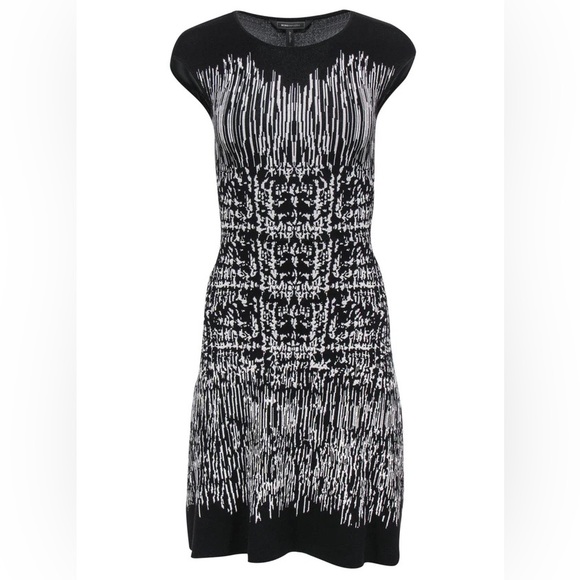 BCBGMAXAZRIA Melissa Printed Silk Blend Dress - Picture 2 of 14